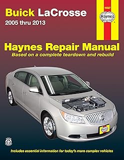 Buick LaCrosse (05-13) Haynes Repair Manual (Does not include information specific to eAssist models. Includes thorough vehicle coverage apart from the specific exclusion noted)