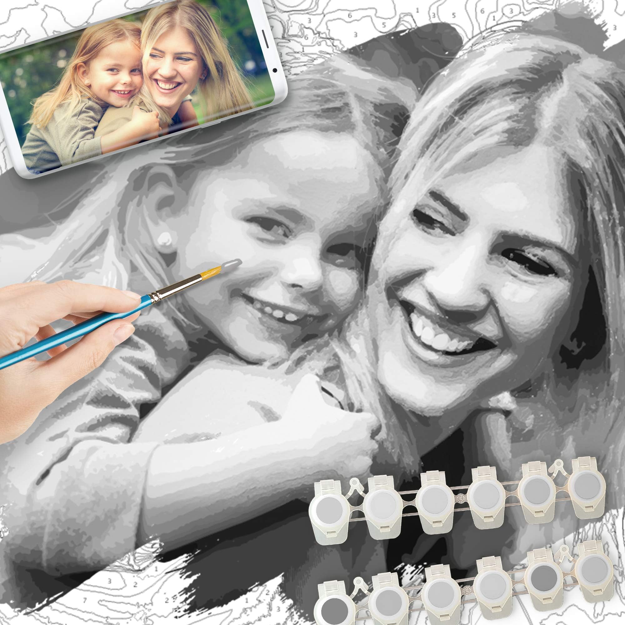 U Can Paint | Paint by Numbers for Adults and Kids | Create an Amazing Personalised Portrait from an Image or Photo