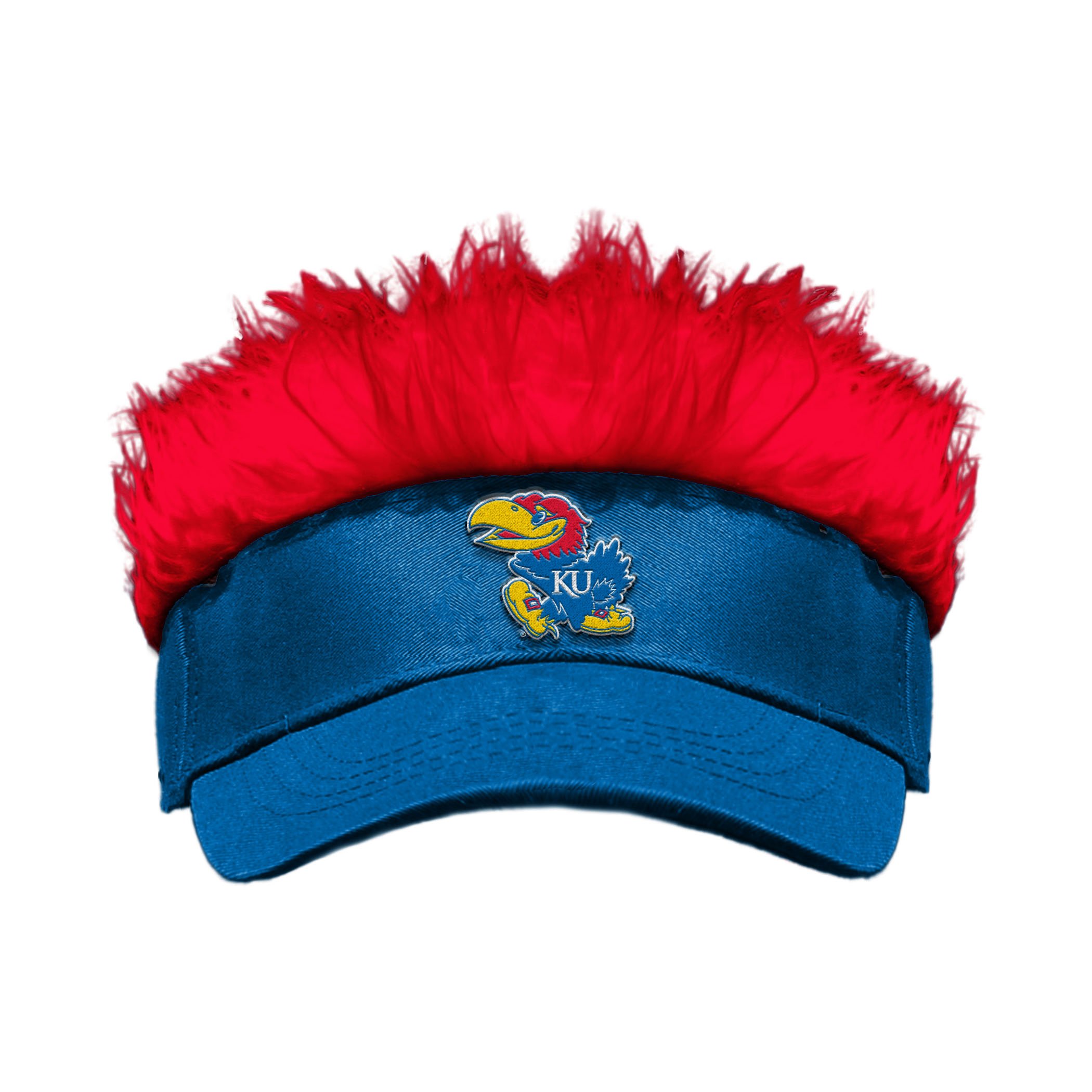 Officially Licensed NCAA "Flair Hair" Adjustable Visor, One Size, Multi Color
