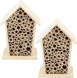 Zhjvihx Bee House, Bee Hotel Safe, Não Tóxico, Fornece um para Abelhas Livre de Produtos Químicos e Durável para Jardins para Parques Ao Ar Livre