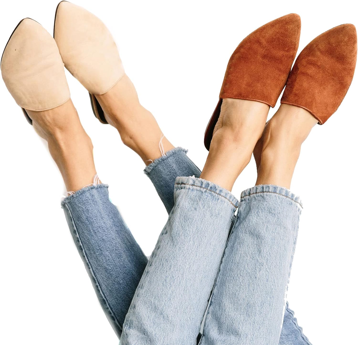 Suede Mule || Leather Mules Shoes for Women || Premium Handmade Babouches || Loafers Women's Mules & Clogs || Womens Babouche Slippers Beige