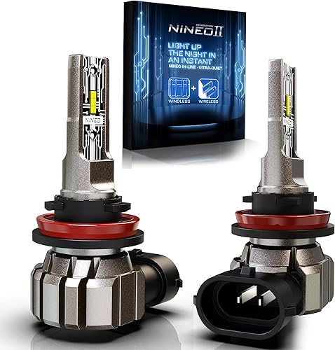 Miniatura 10 de NINEO Bombillas LED 9012, 60 W, 12000 lm, 300% superbrillantes, HIR2 9012, bombillas halógenas inalámbricas sin viento, repuesto delanteraantiniebla