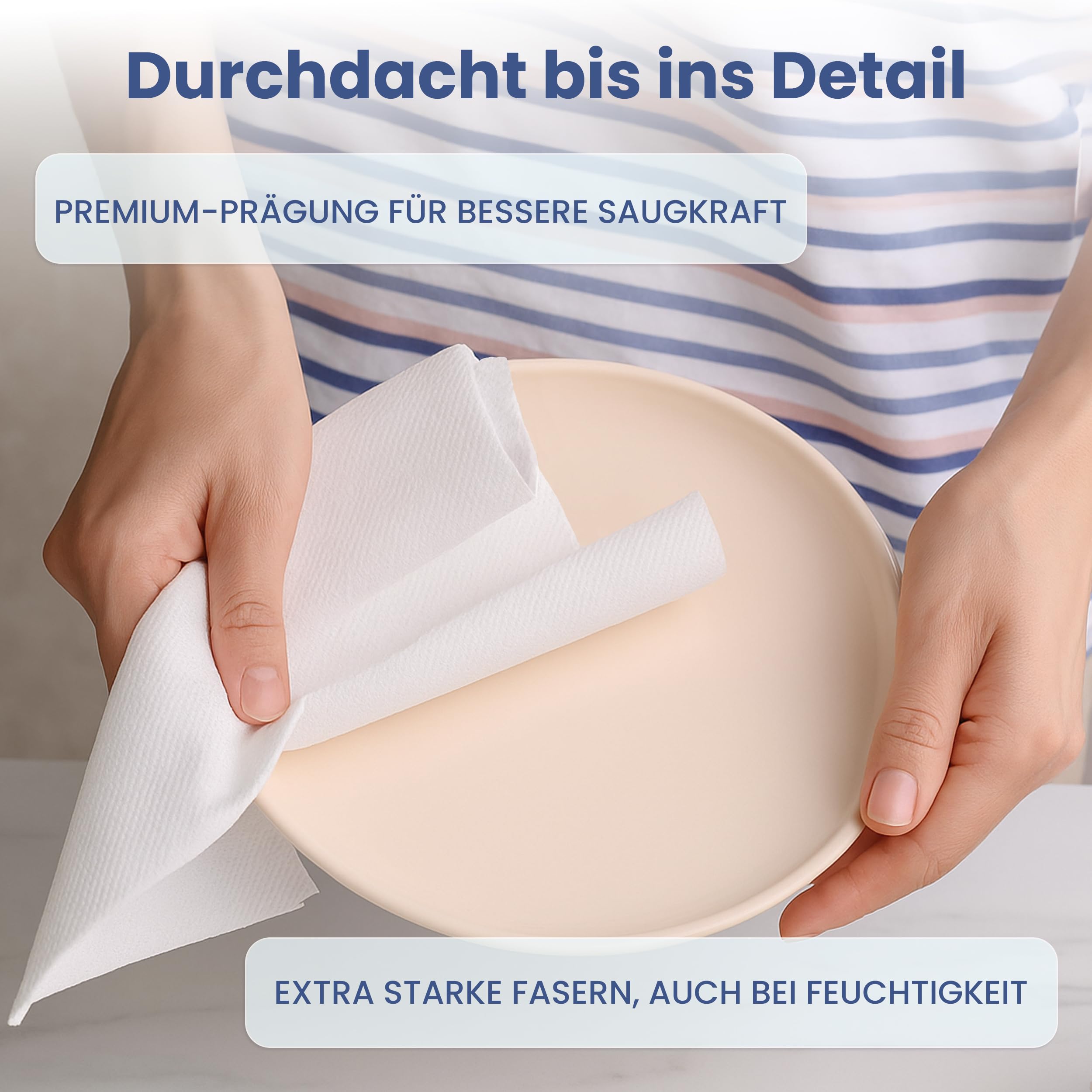 4.000 Papierhandtücher | 2-lagig | ZZ-Falz Falthandtücher | weiße Recycling Papiertücher, 25×21 cm | weiche & saugfähige Einweg Handtücher für Spender