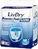 LivDry Incontinence Booster Pads, Use with Adult Diapers for Women and Men, Extra Comfort Softness, Disposable Pad (20 Count, Regular Length)