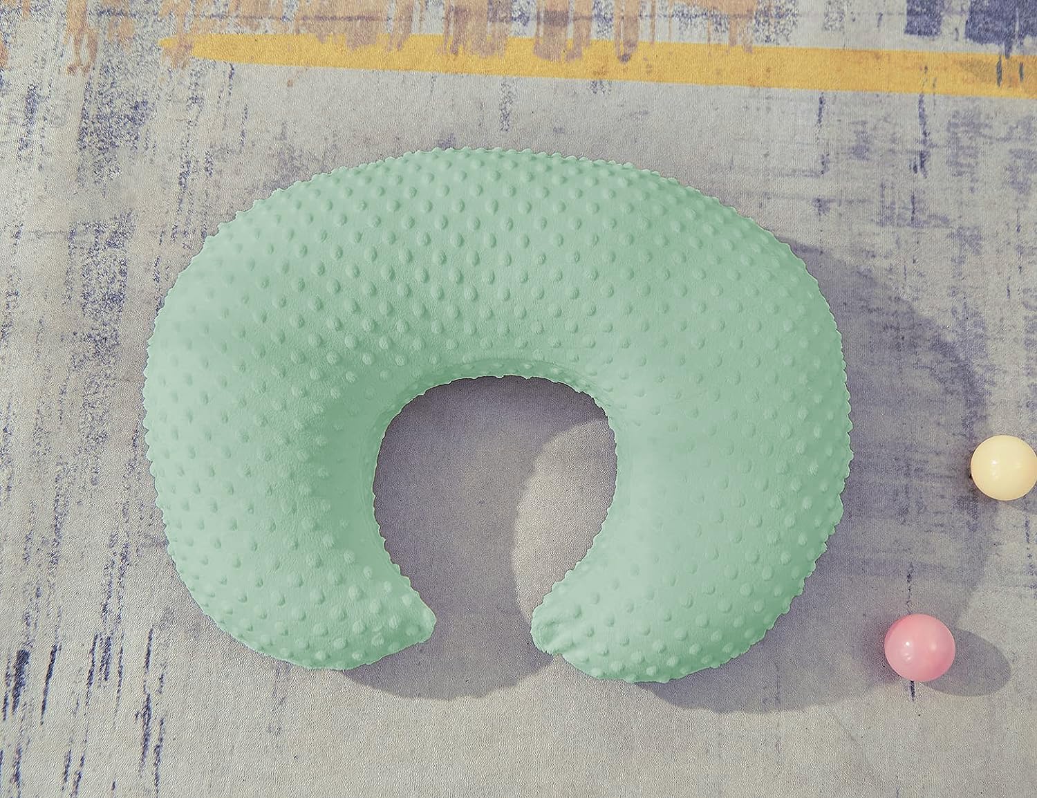 Nursing Pillow with Nursing Pillow Cover Set for Breastfeeding Moms, Ultra-Soft Nursing Pillows for Infant Newborn Baby Boy Girl (Green) - Image 6