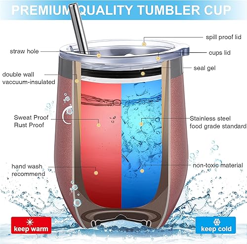 Miniatura 3 de Regalos de agradecimiento, vaso de vino con texto en inglés "Thank You for Being Awome", regalos de agradecimiento para mujeres, empleados y