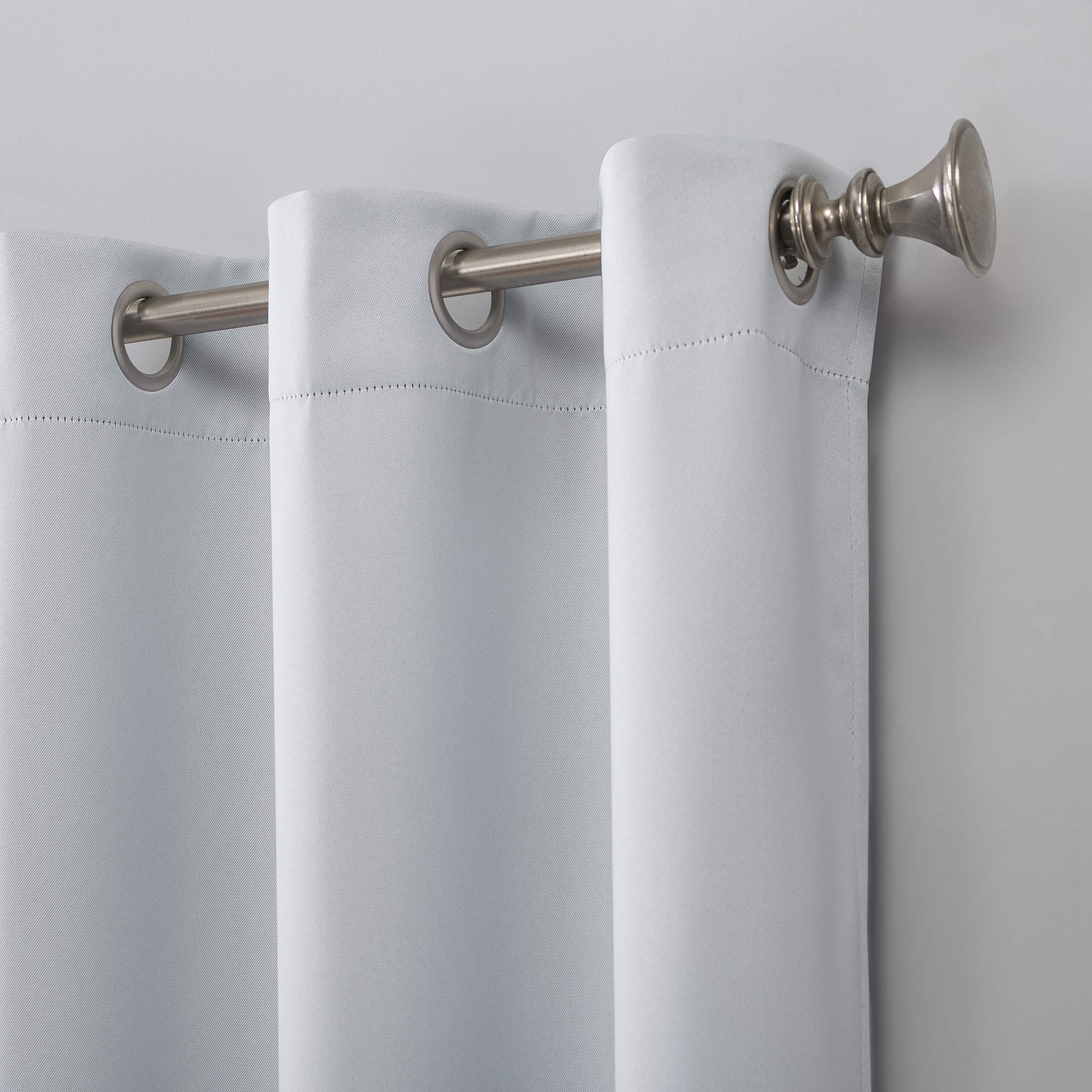 Sun Zero Easton Energy Saving Blackout Grommet Curtain Panel, 40" x 54", Dove White, W 40" x L 54" (1 Panels) - Image 2