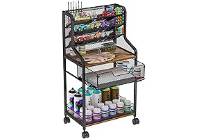 Rolling Utility Cart for Craft Supply Storage