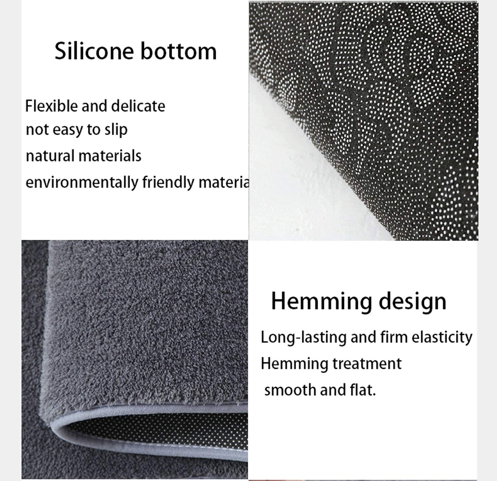 HEATHE Tappeto del corridoio,Tappeto del Corridore - Moderna Motivi Geometrici - Antiscivolo Lavabile - Microfibra Tappeti Runner per Corridoio Bagno