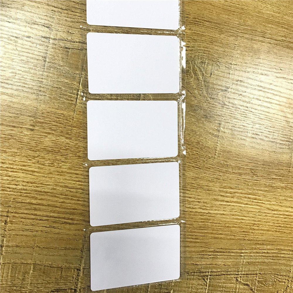 100pcs/lot Tarjeta de RFID 13,56 MHz MF S50 Tarjeta de Proximidad IC Smart Etiqueta 0,8 mm de Grosor para Control de Acceso Sistema ISO14443 A, Blanco