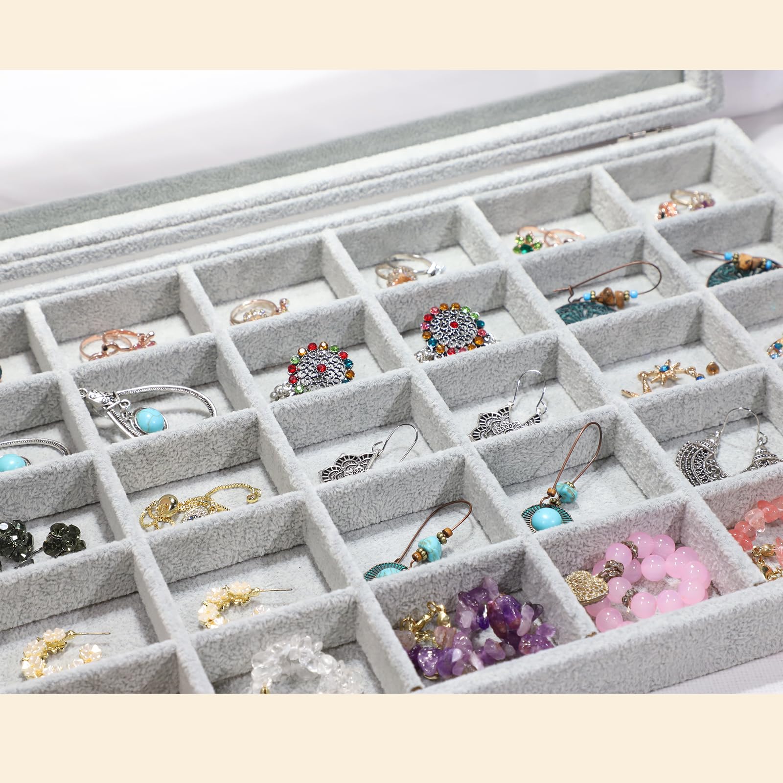 Bandeja Organizadora De Terciopelo Para Joyería/semijoyería, Color