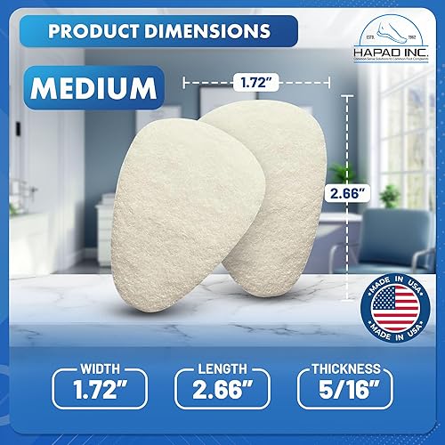 Miniatura 16 de Almohadillas metatarsianas para mujeres y hombres - Cojines de bola de pie para aliviar el dolor - Almohadillas de gel para pies para neuroma