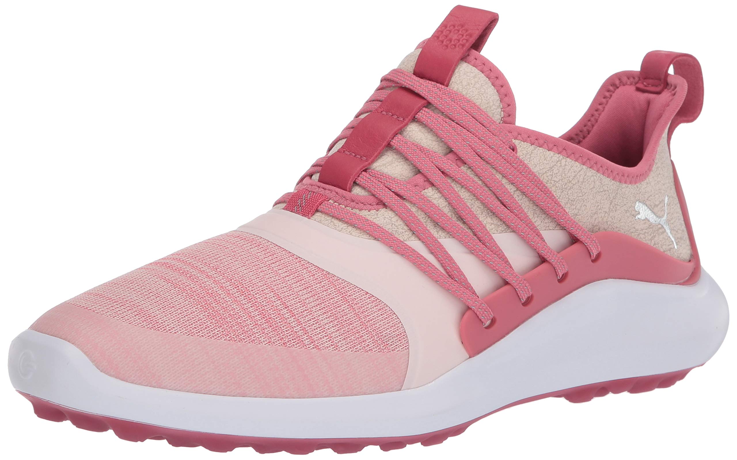 Puma Golf Women's Ignite Nxt Solelace Golf Shoe, Rapture Rose-Metallic Silver, 5.5 M US