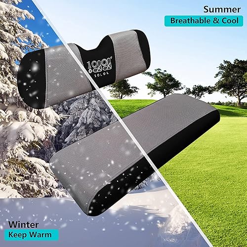 Miniatura 3 de 10L0L Fundas universales de asiento de carrito de golf para club car EZGO Yamaha, asiento de vinilo para carrito de golf antiguo, material