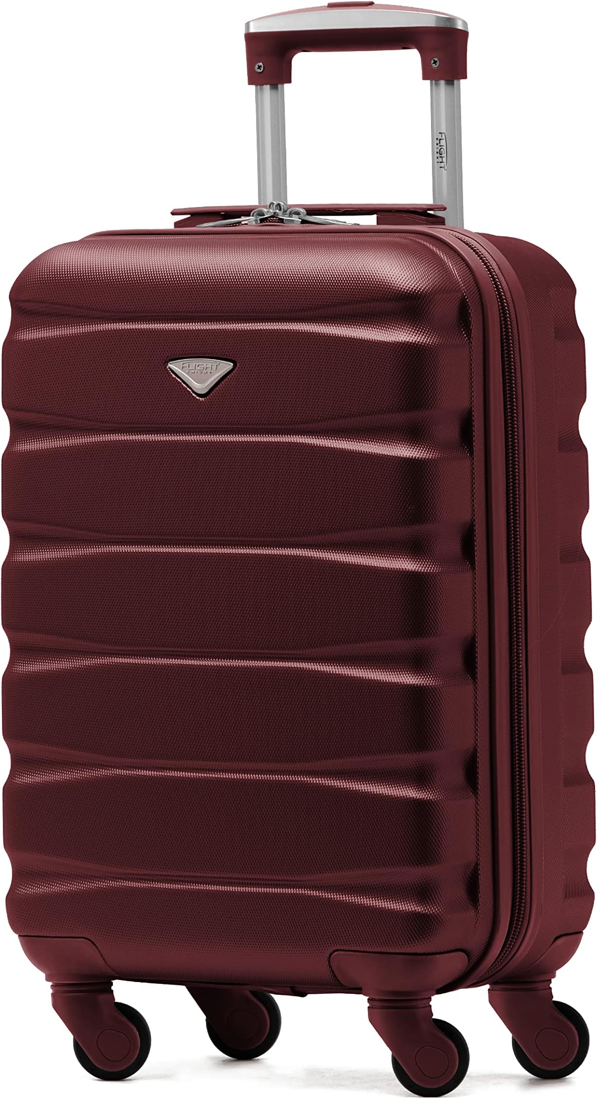 Flight Knight Cabin Suitcase 55x35x20, Carry On for Over 100 Airlines Like Ryanair, EasyJet, British Airways, Virgin Atlantic Lightweight Small Durable Cabin Bag, ABS Hard Shell, Hand Luggage