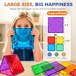 Large Magnetic Tiles Kids Toys, 8PCS Jumbo Magnetic Building Blocks Compatible with Major Brands, STEM Educational Construction Tiles for Toddlers Kids Boys Girls Ages 3+, 5.9x5.9''