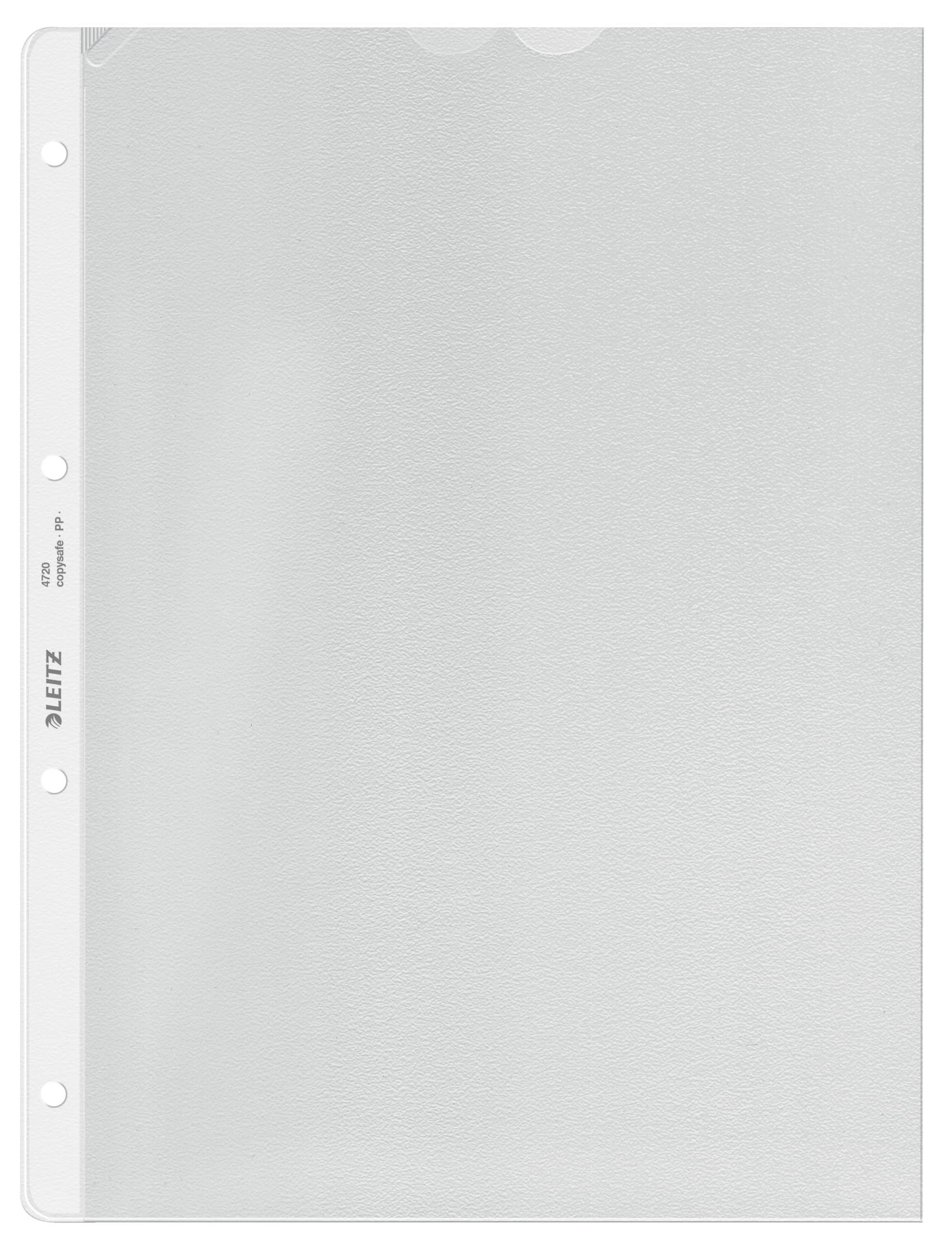 Esselte Leitz Prospekthülle Extrastark, A4, PP, genarbt, dokumentenecht, farblos, 47200003, transparent