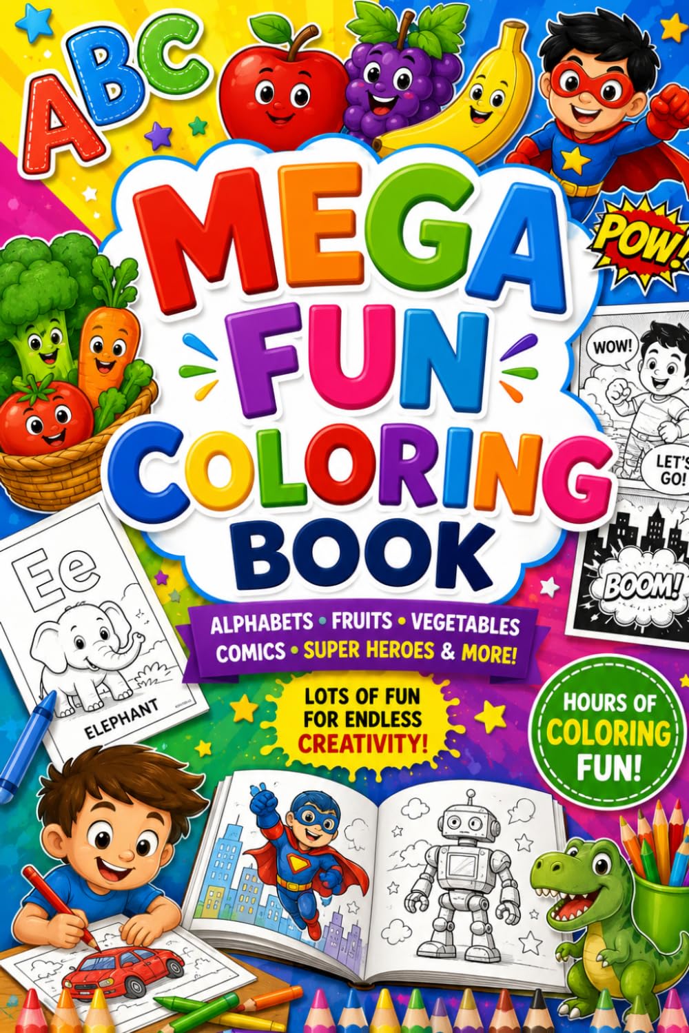 Coloring book for kids- English alphabets edition: Alphabets edition
