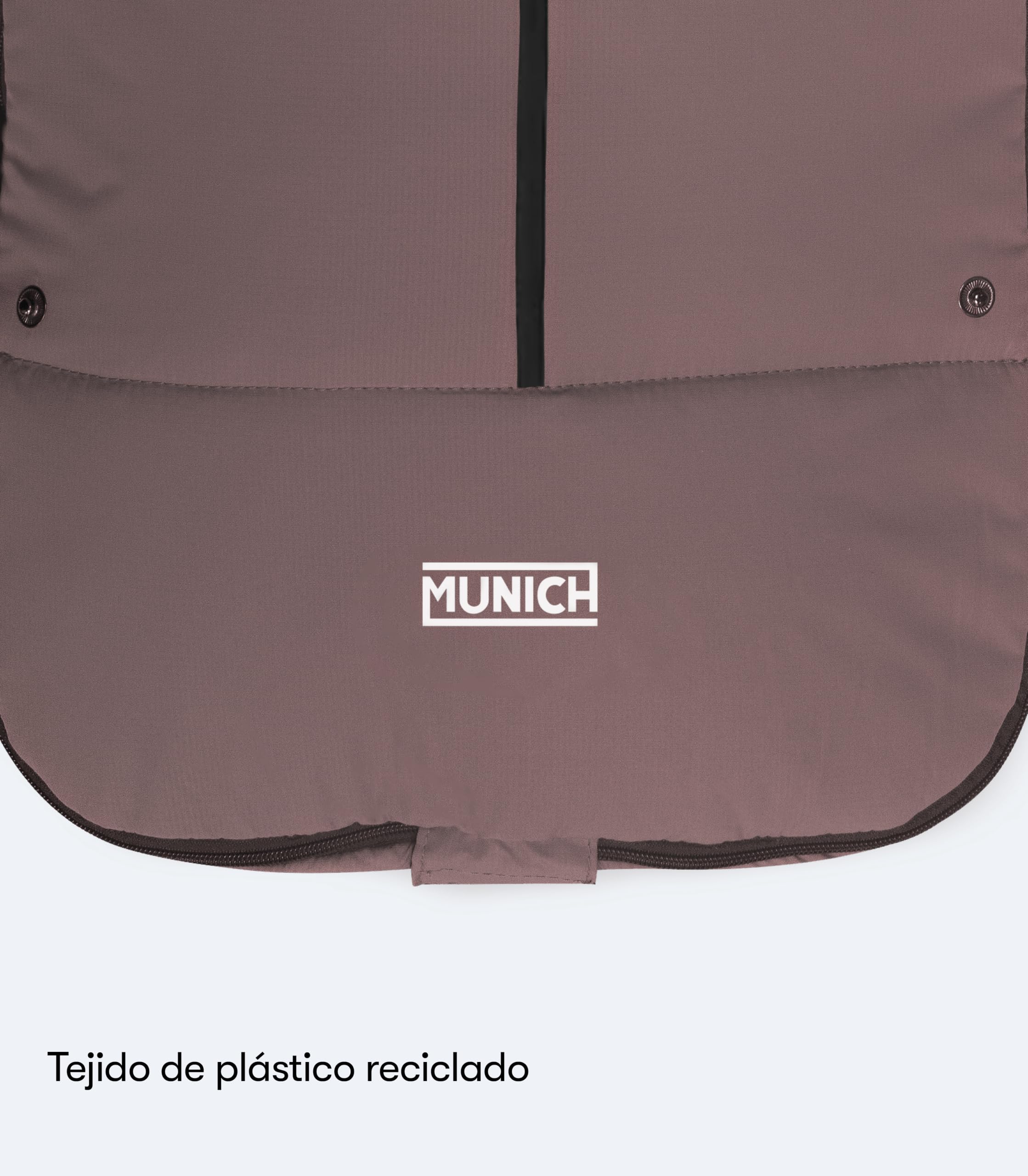 Munich Mun15 Saco Silla de Paseo Universal Invierno, Mantiene Caliente al Bebé, Impermeable Saco para Cochecito Bebe (Gris)