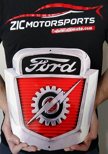 Miniatura 3 de ZIC Motorsports 1954-1956 Ford F-100 - Emblema de camión de metal resistente, imán de garaje - 4 x 4 pulgadas