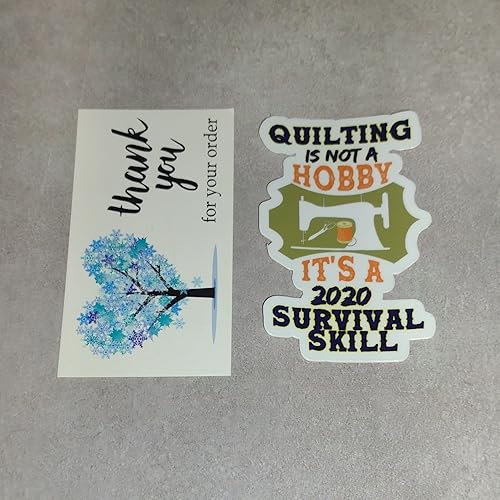 Miniatura 7 de Quilting is Not a Hobby It’s a 2020 Survival Skill | Die Cut Sticker Decal for Quilters and Sewist | Measures 1.90 inches x 3.00 inches