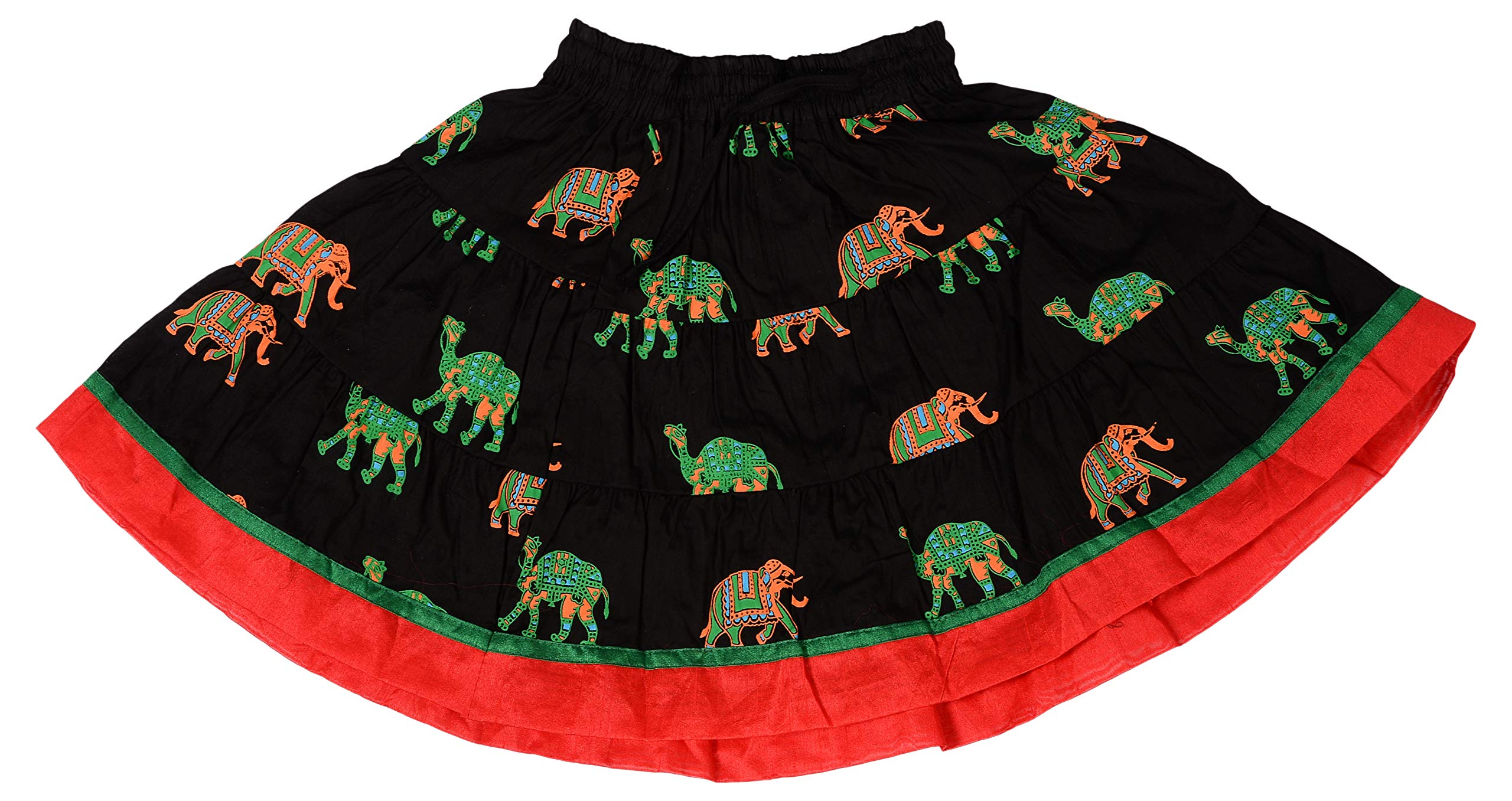 DIAMO Baby Girl Cotton Readymade Lehenga Choli set(kid365--6 months - 1 year_Black_6 months - 1 year) 2