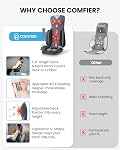 COMFIER Shiatsu Massage Chair Pad with Heat, Full Back Kneading Massager with Adjustable Neck Massager, Compression for Waist & Hips, Vibration Seat - for Home/Office Use, Ideal Gift for Men and Women