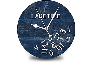 Vintage Lake Decor Wall Clock