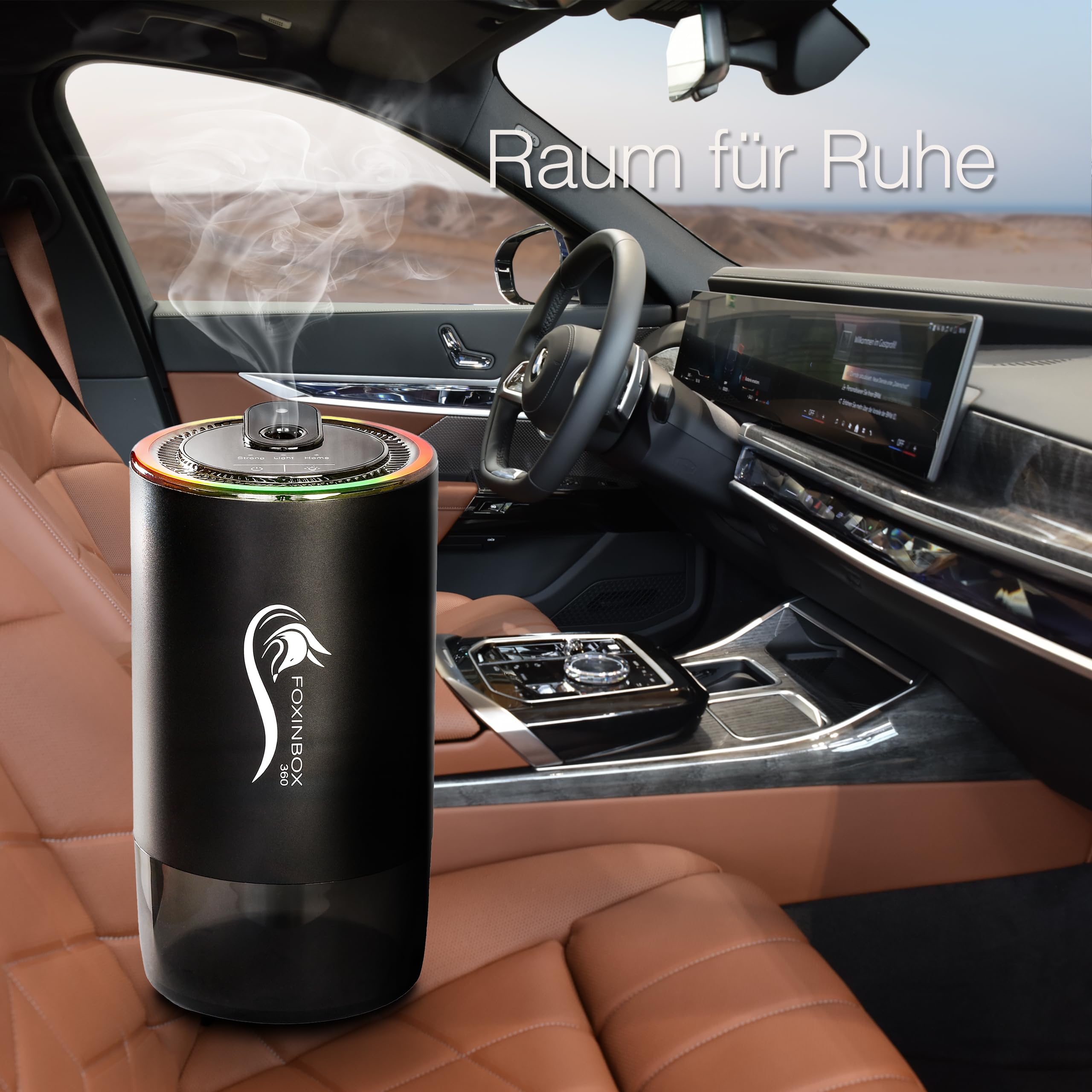Auto Duft Lufterfrischer/Innenraum Duftspender Automatisch – für Auto, Büro, Zuhause und Sport – Autoduft gegen Gerüche – Diffusor für ätherische Ölen – COLOGNE/OCEAN