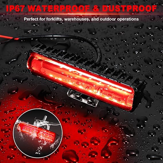 LED Red Spot Forklift Safety Light with Adjustable Bracket (2PCS)