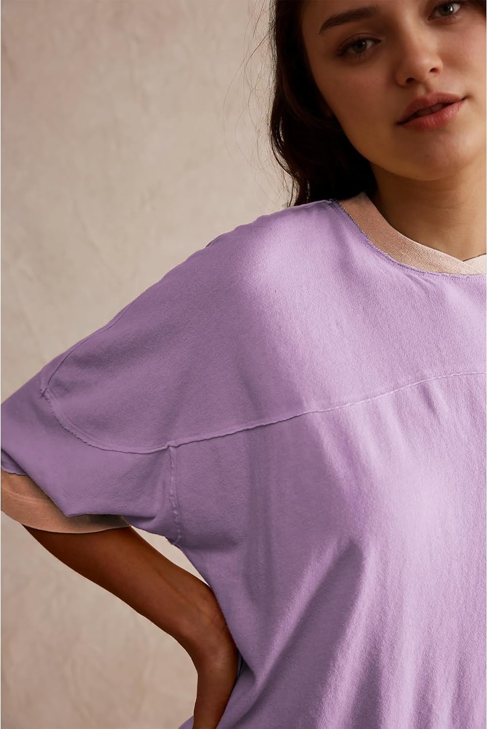 Songling Womens 3/4 Length Sleeve Casual Loose Fit Summer Tee Shirt Basics Cotton t Shirts Trendy Tops - Image 6