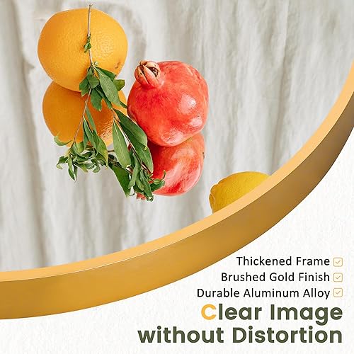 Vista 11 de NicBex - Espejo arqueado, de cuerpo entero, 64 x 24 pulgadas, con marco de aleación de aluminio, soporte, negro, se puede colocar de pie, apoyar