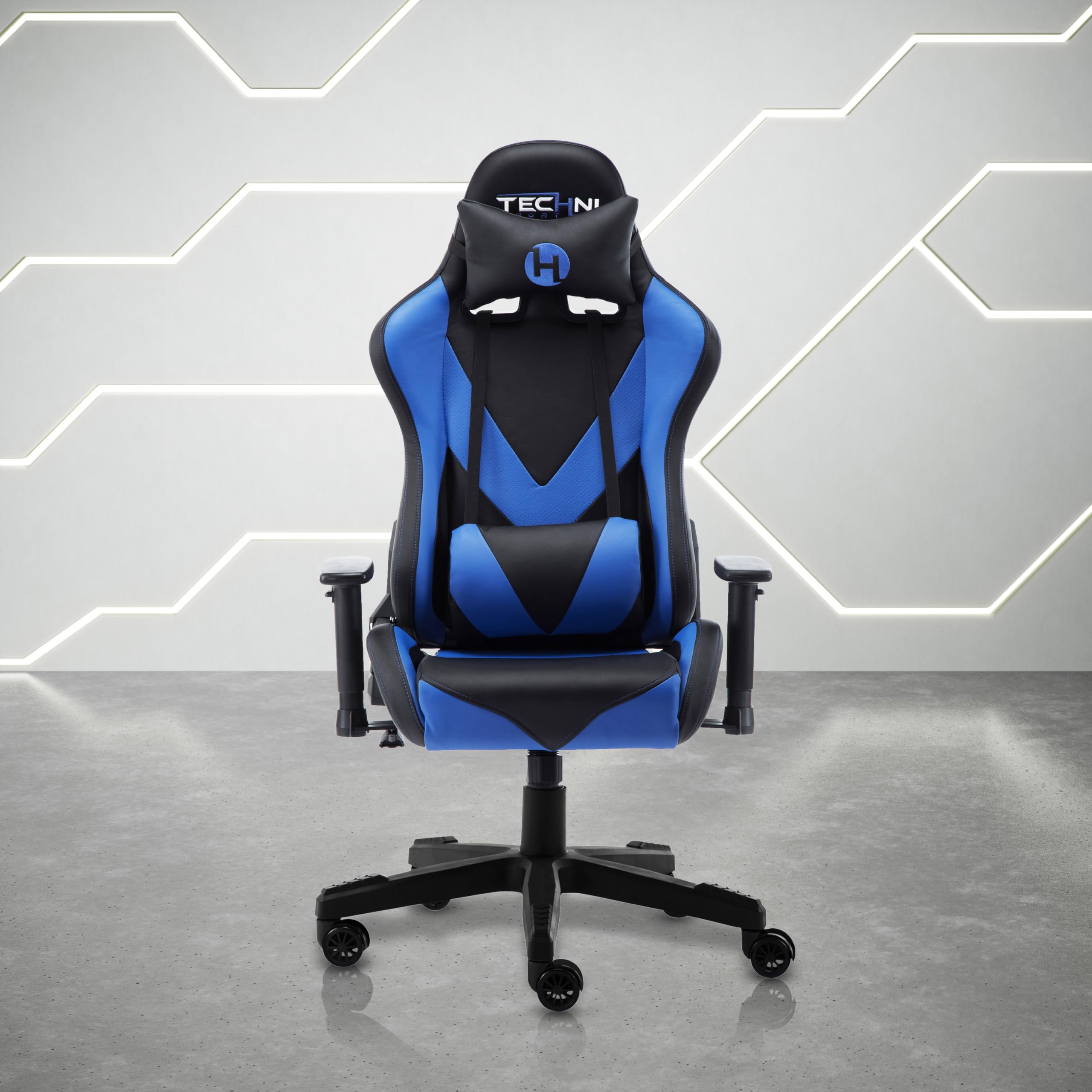 Amazon.com: Techni Sport Blue ProGamer2 Racerstyle Gaming Chair