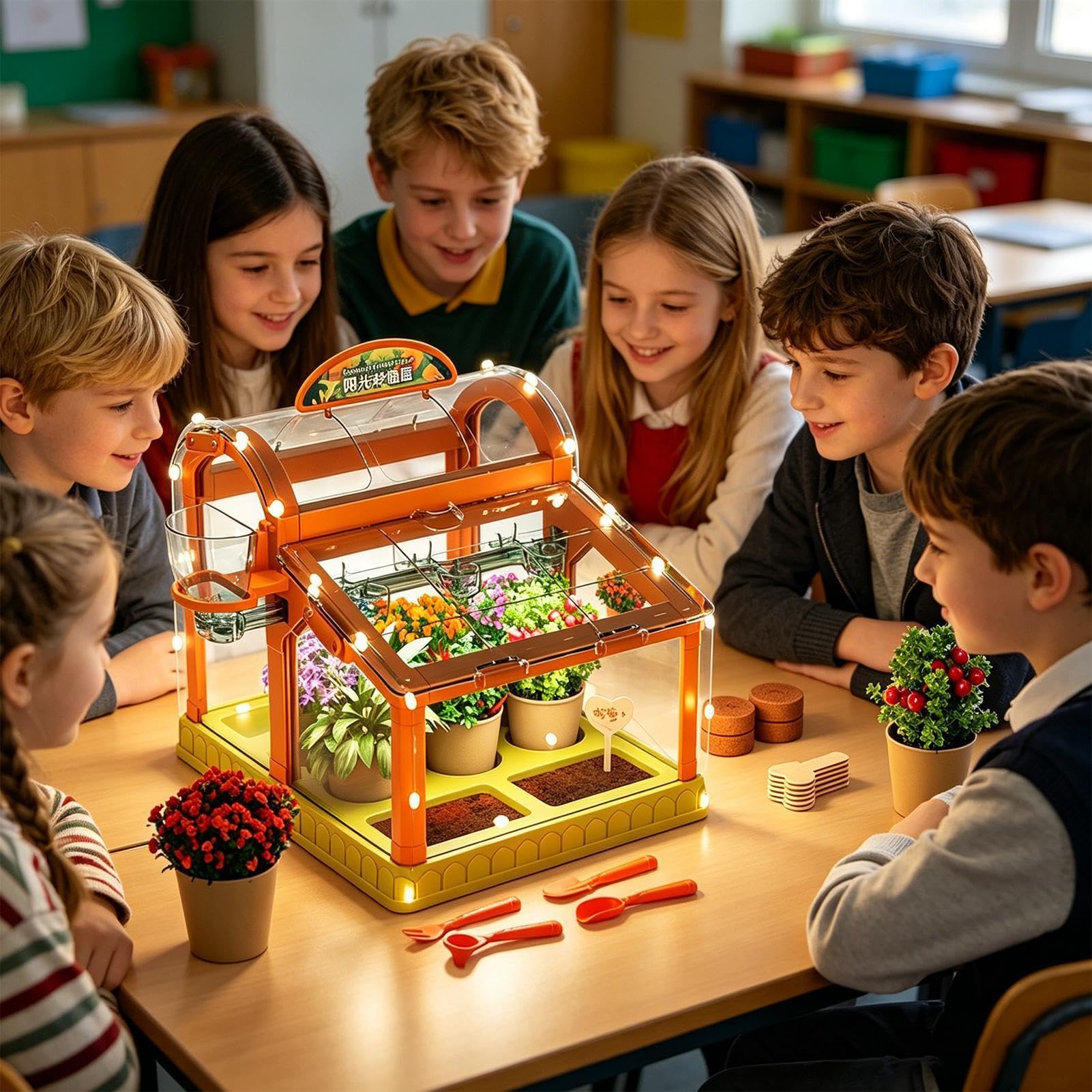 Kit Cultivo Plantas Para Niños Juguetes Científicos | Juguete Infantil Educativo De Ciencias Y Jardinería De Plantas Para Flores Verduras Interior Exterior Aula Hogar Granja