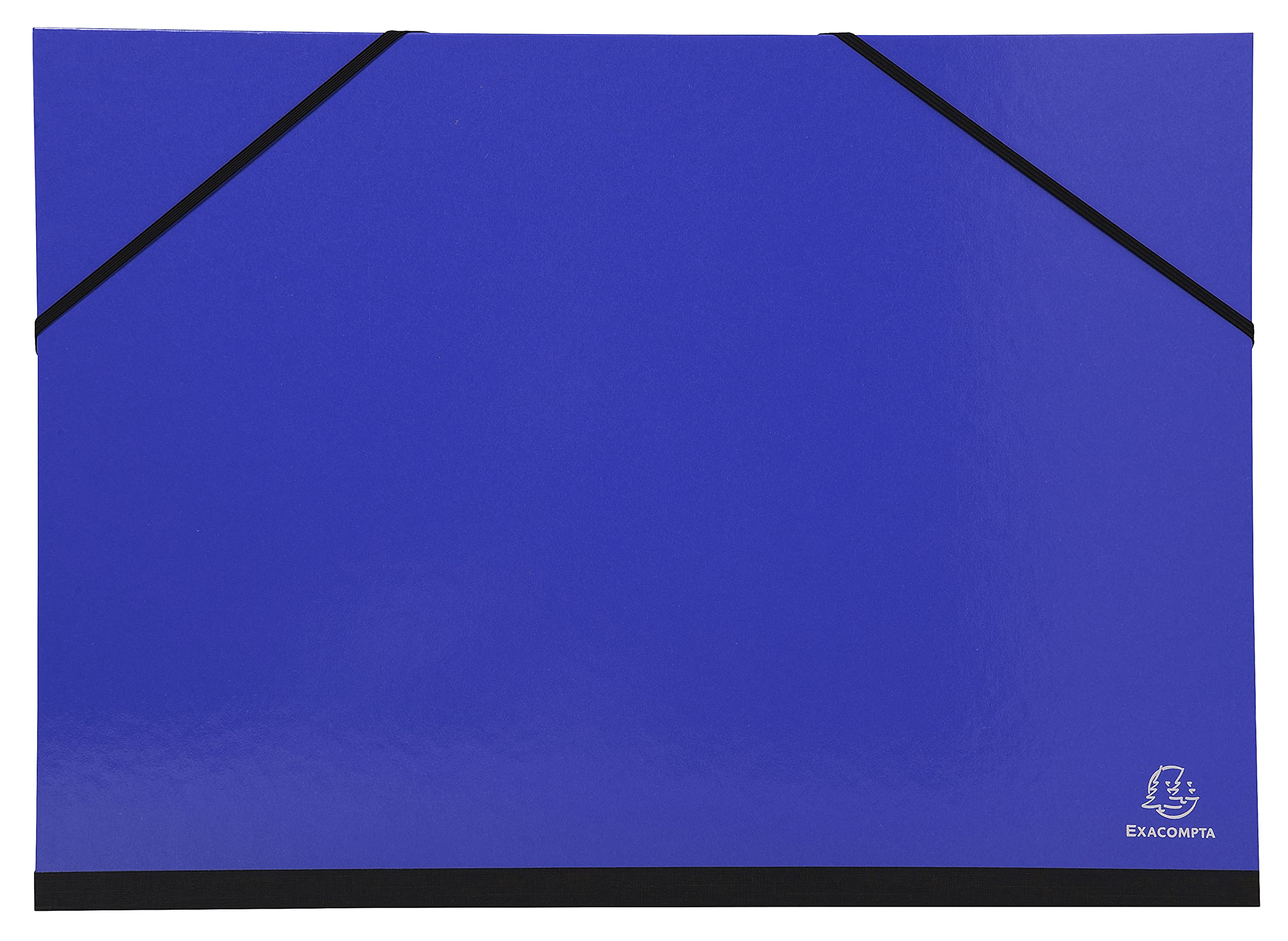 Exacompta 25729E 5er Pack Zeichenmappe Iderama mit Gummibändern innen weißes Papier Rückseite aus Leinen Maße 32 x 45 cm Format zum Abheften A3 (297 x 420 mm) farbig sortiert