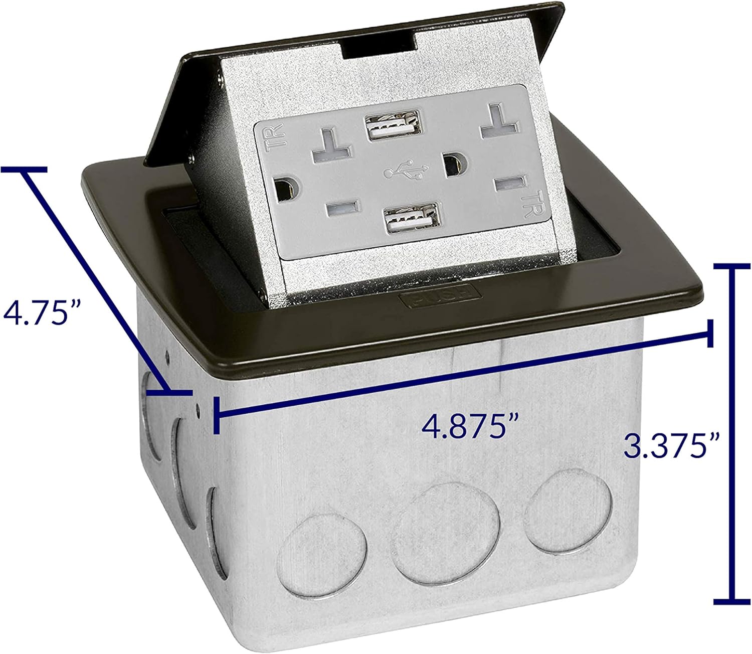 Onе-Dау Sаlе: Uр tо 50% оƒƒ Kitchen Countertop Pop Up 20A Charging USB Outlet (Dark Bronze)