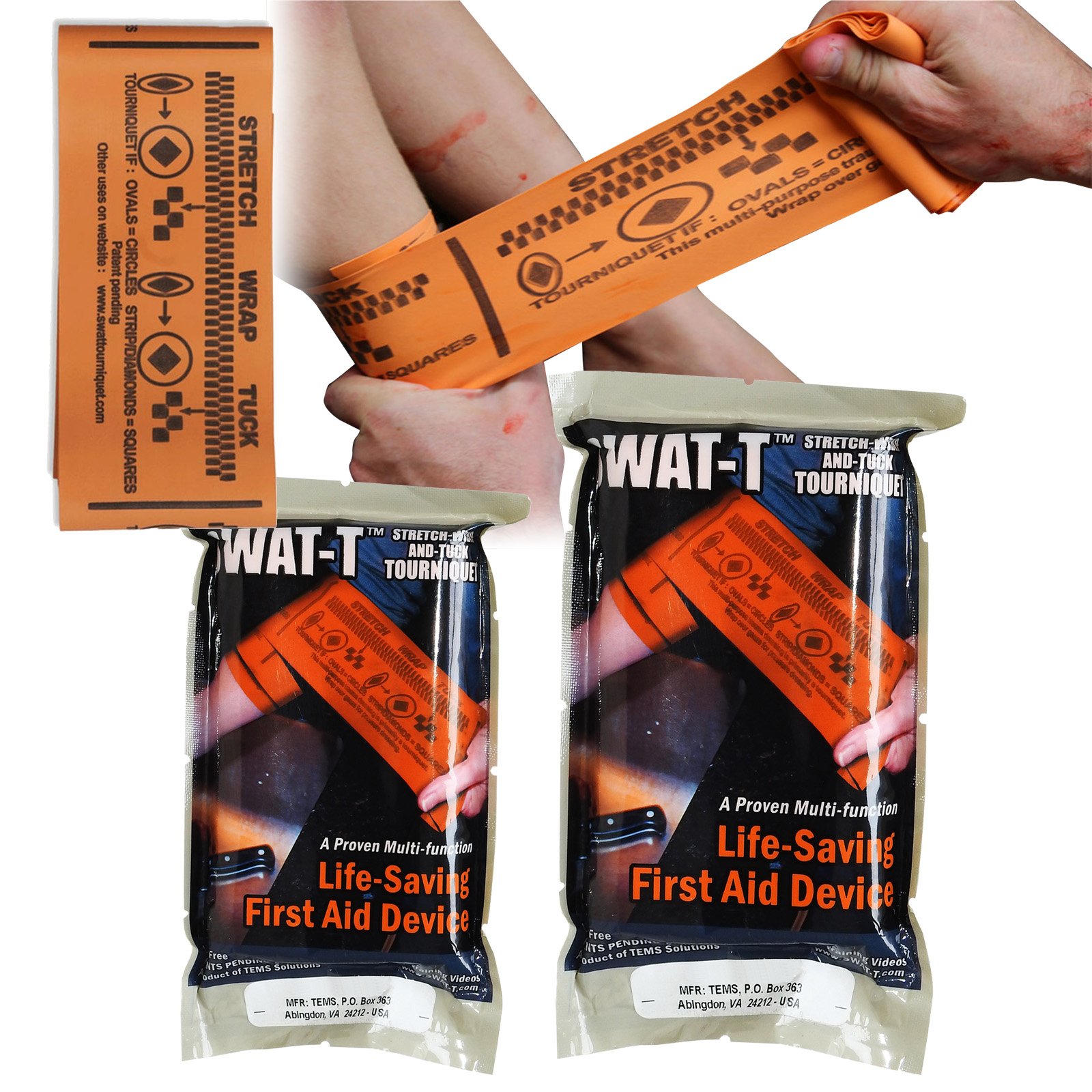 Swat-T® - Vendaje elástico de primeros auxilios para rescate de emergencia, control de palas y torniquetes