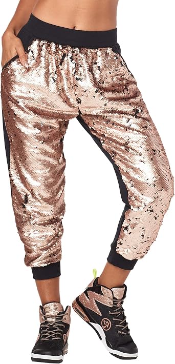 Zumba Womens Womens Soft Breathable Activewear Harem Capri Workout Pants
