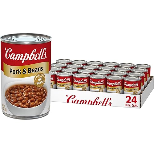 Campbell's Cerdo y frijoles enlatados, lata de 11 onzas (paquete de 24)