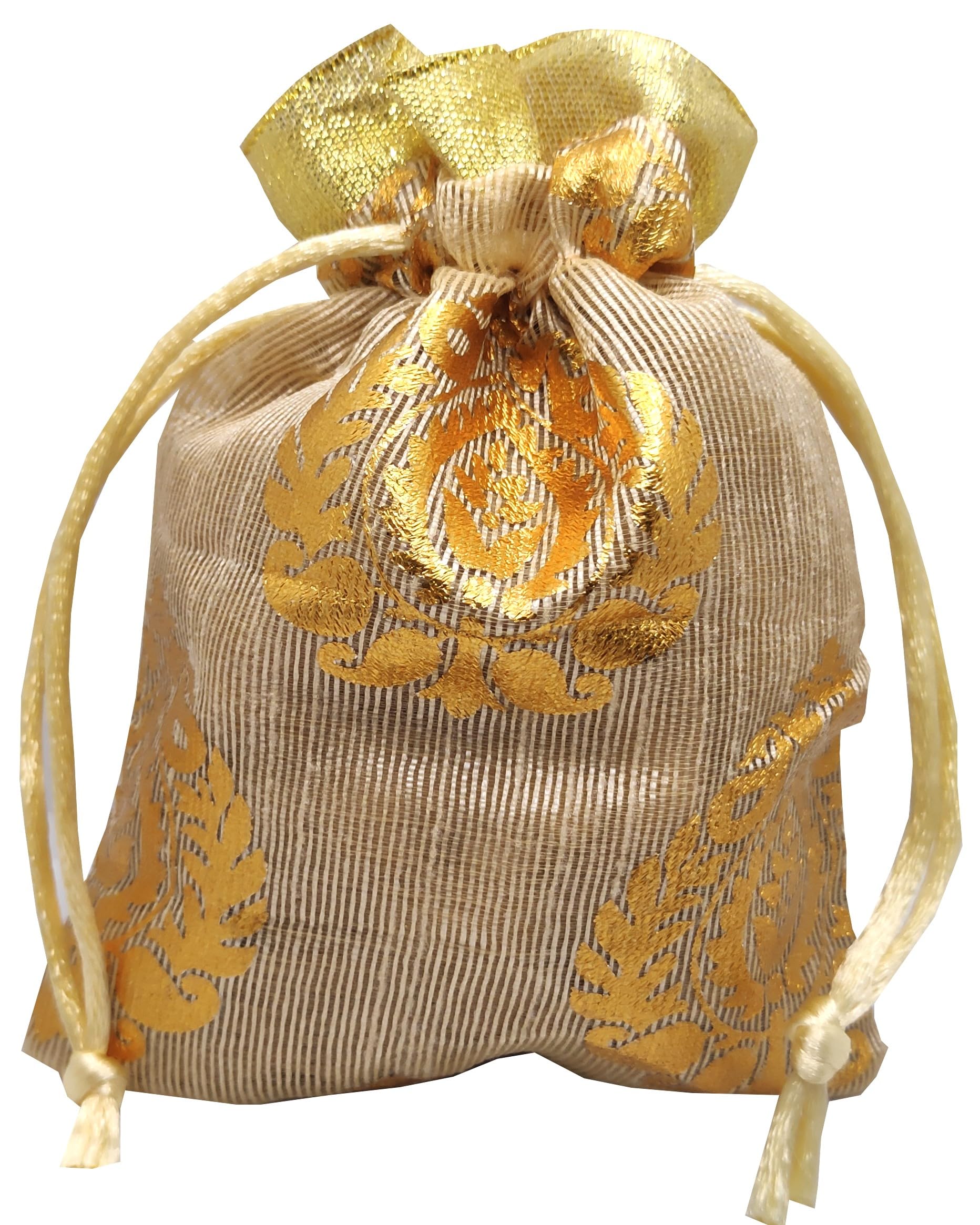 Popcorn Fusion Bhai Dooj Gift Cashew Potli 100gms with Bhai Dooj Silk Thread, Roli, Chawal, Chandan, Mishri in a Special Pack 2