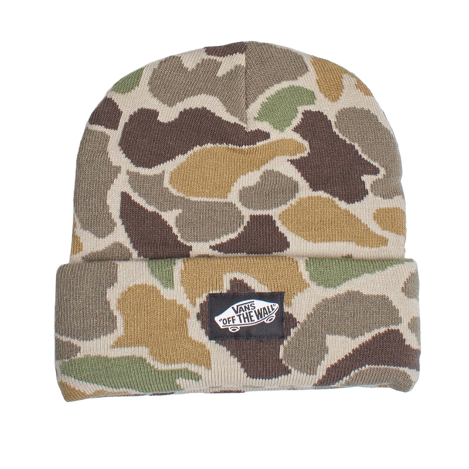 Genuine VANS Camouflage Cuff Taller BEANIE Hat UNISEX - Off The Wall vanbox