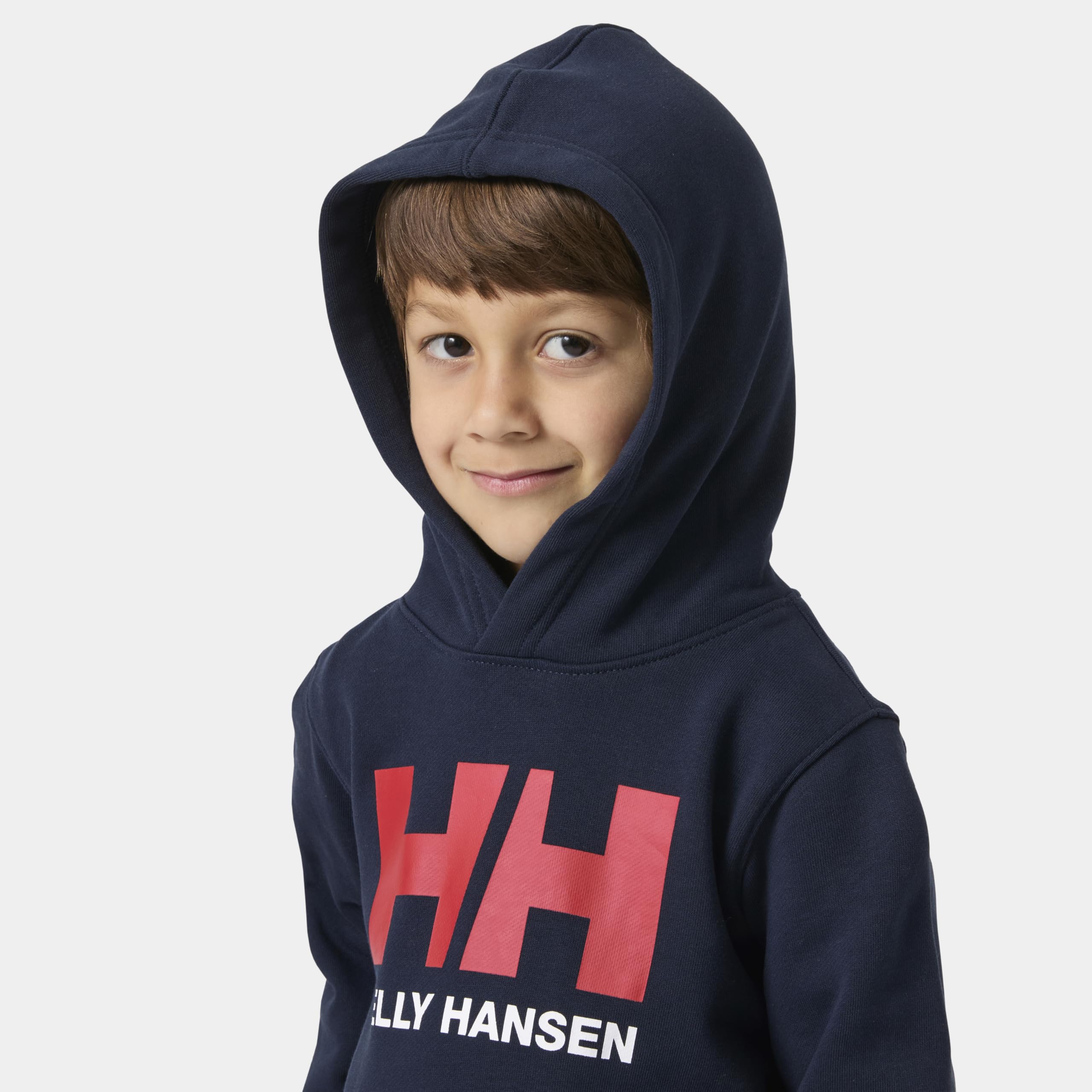 Helly Hansen Kinder Unisex K HH Logo Hoodie 2.0, Navy, 86
