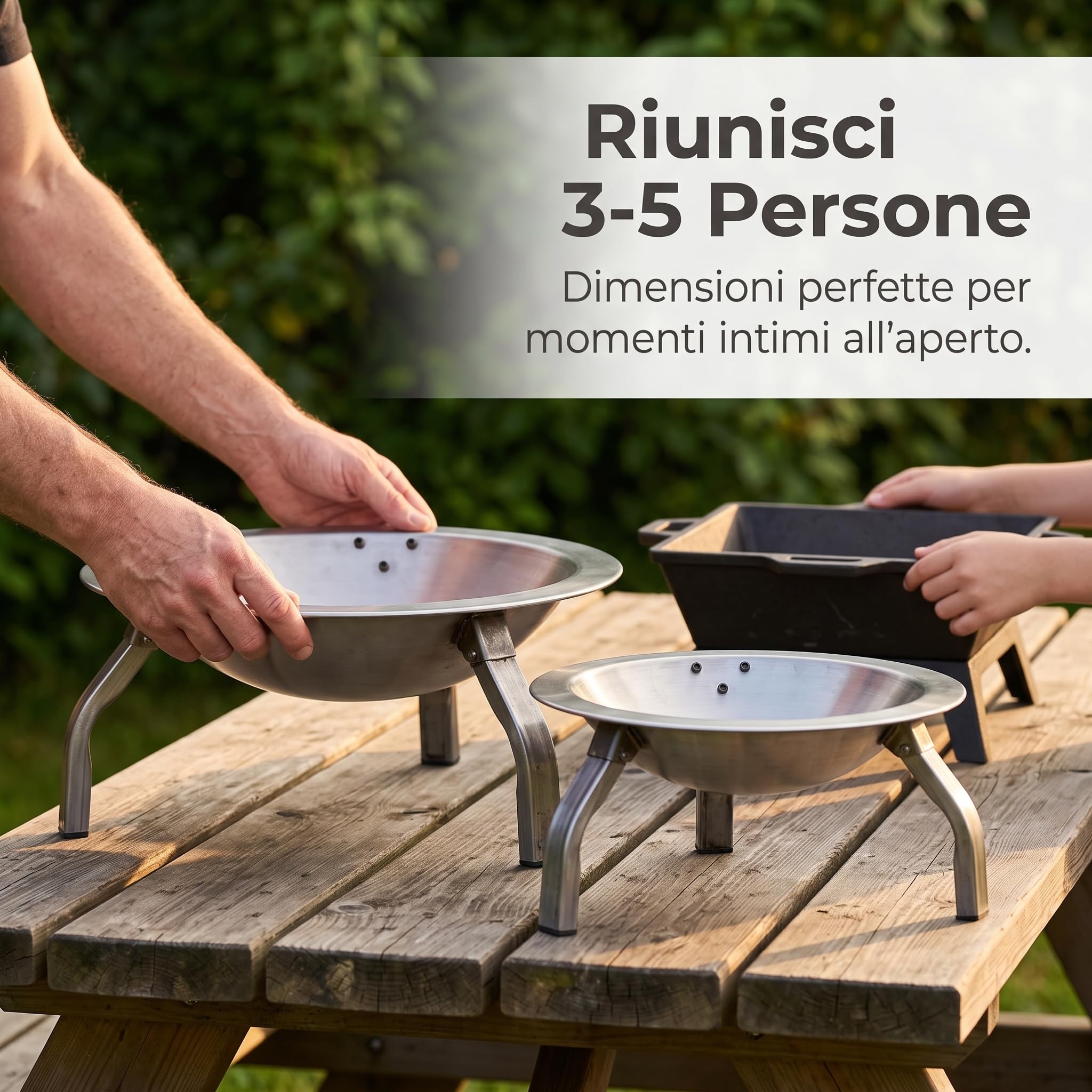 Barbecue Portatile per Esterni, Griglia Pieghevole per Campeggio, per Cucinare, Carbone di legna senza fumo da 10 libbre