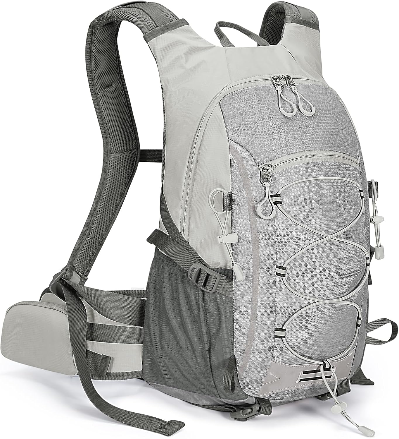 25L Hiking Backpack with Rain Cover Lightweight Hiking Daypack for Travel Camping Outdoors Knapsack for Men Women (Black)