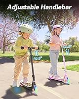 Vista 6 de Gyroor KS2 Kids Electric Scooter with LED Lights – Safe 5 MPH Speed, Foot Sensor Start, Adjustable Handlebar, Fast Charging, for Ages 6–12