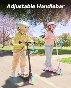 Gyroor KS2 Electric Scooter for Kids, 5 MPH, LED Light-Up Wheels, Ages 3-8