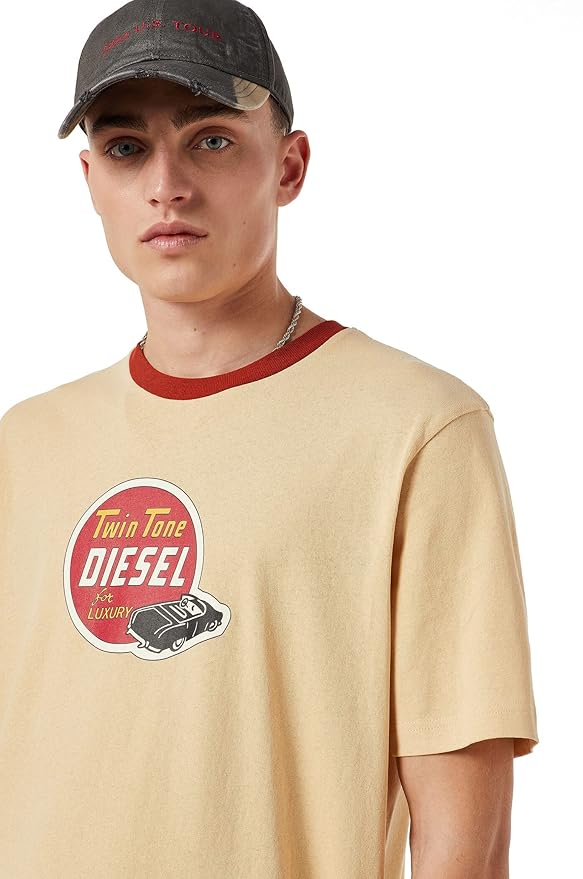 Amazon | (ディーゼル) メンズ Tシャツ プリント A038390EFAN 2XS 
