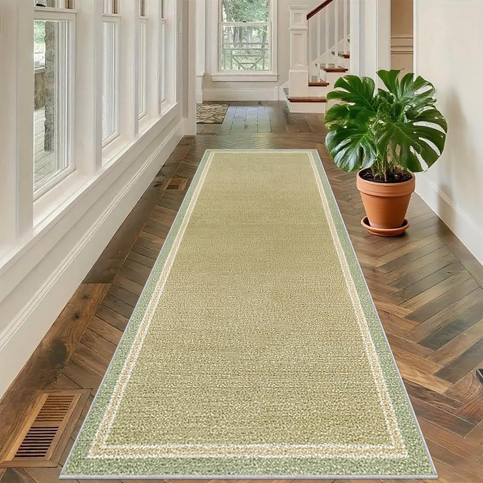 Tehocwiz K-540 Carpet Runners For Hallways, Non Slip Kitchen Runner 40 X 60 Cm Long Corridor Runner Rug, Absorbent Narrow Rugs, Machine Washable Hallway Hall Runner For Kitchen, Entryway, Laundry