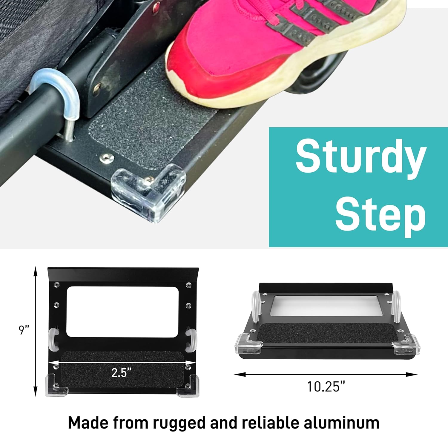 Tributary Brands- Step Attachment Compatible with Wonderfold Wagon - Newly Improved Side Step Design for Wonderfold Wagon W4 - Ideal Wagon Accessories
