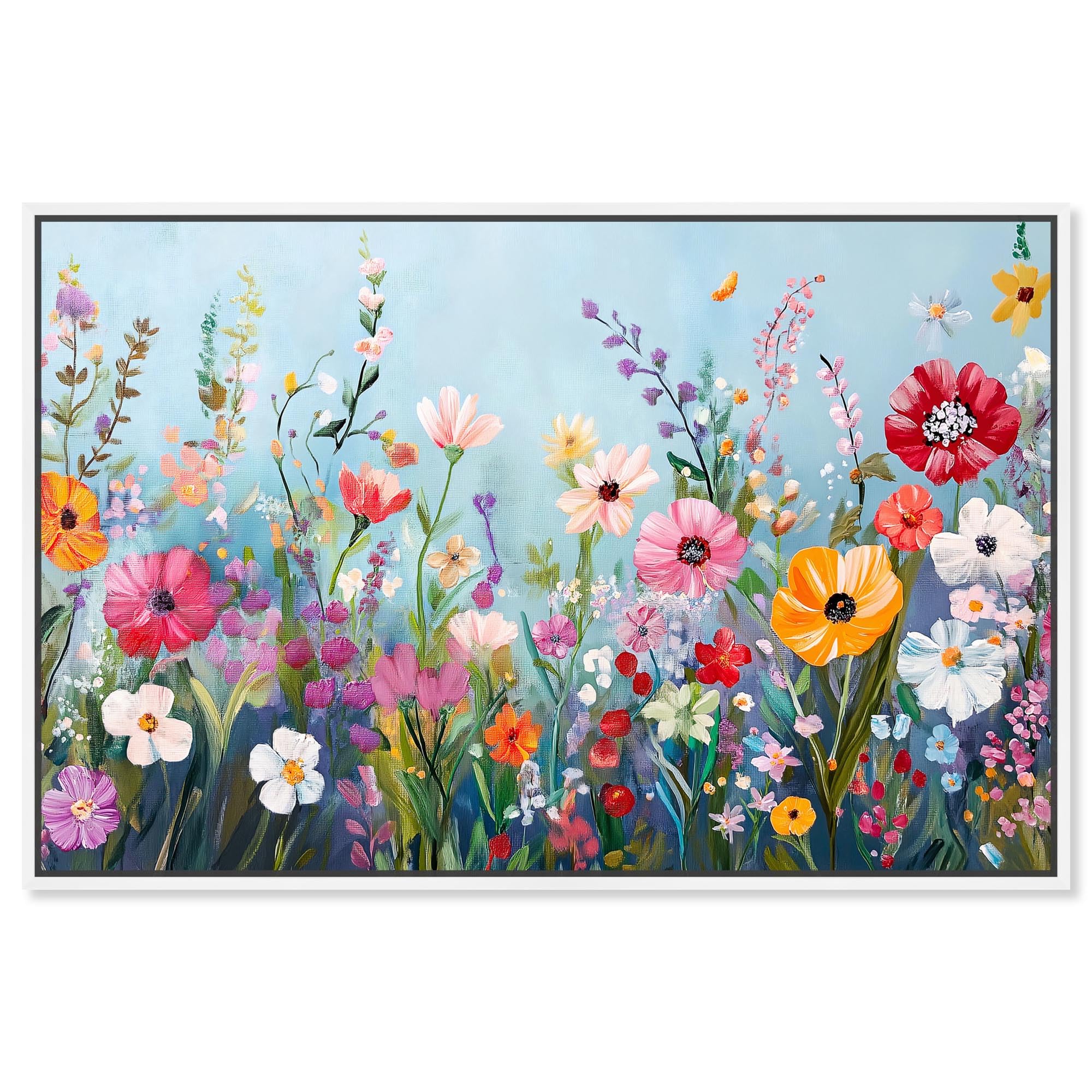 Amazon.com: Art Remedy Playful Flower Art Canvas, 54